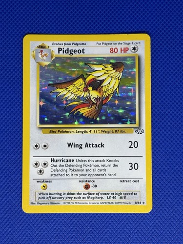 Pokemon Pidgeot Jungle 8/64 Holo Rare