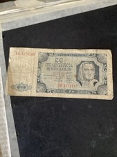 1948 Poland Banknote. 20 Zlotych. Used