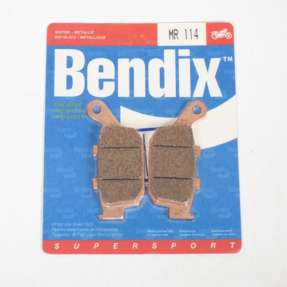Plaquettes frein Bendix MR114 endurance thermique Honda Transalp 700