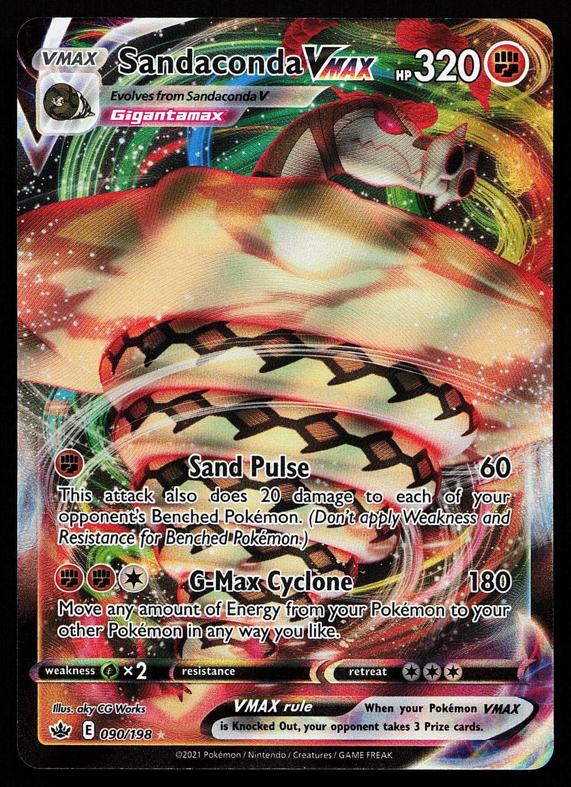 Sandaconda VMAX 090/198 Holo Chilling Reign Pokemon Card