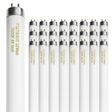 T8 32 Watt 4 Ft Fluorescent Light Bulb, 2950 Lumen G13 Medium Bi-Pin Base, 25Pk