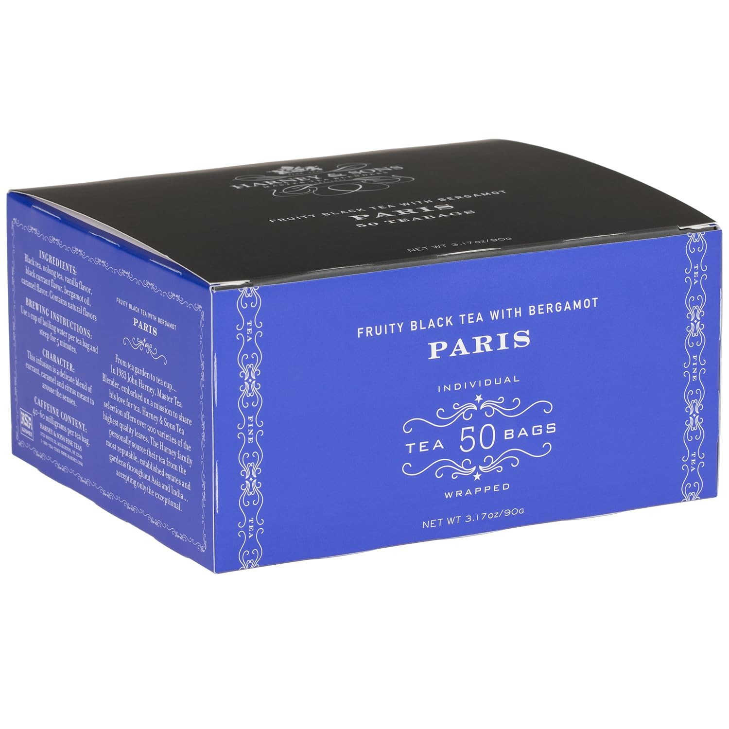 With Bergamot, Paris, 50 Tea Bags Wrapped