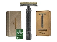 VIKINGS BLADE Double Edge Safety Razor for Men + 5 Swedish Steel Blades