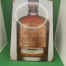 Horse Soldier Bourbon - Metal Sign for Bar/Man Cave/Garage/Game Room/Office