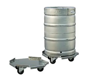 New Age 98037 Aluminum Keg Dolly Holds Kegs Up to 16 3/4'' in dia.