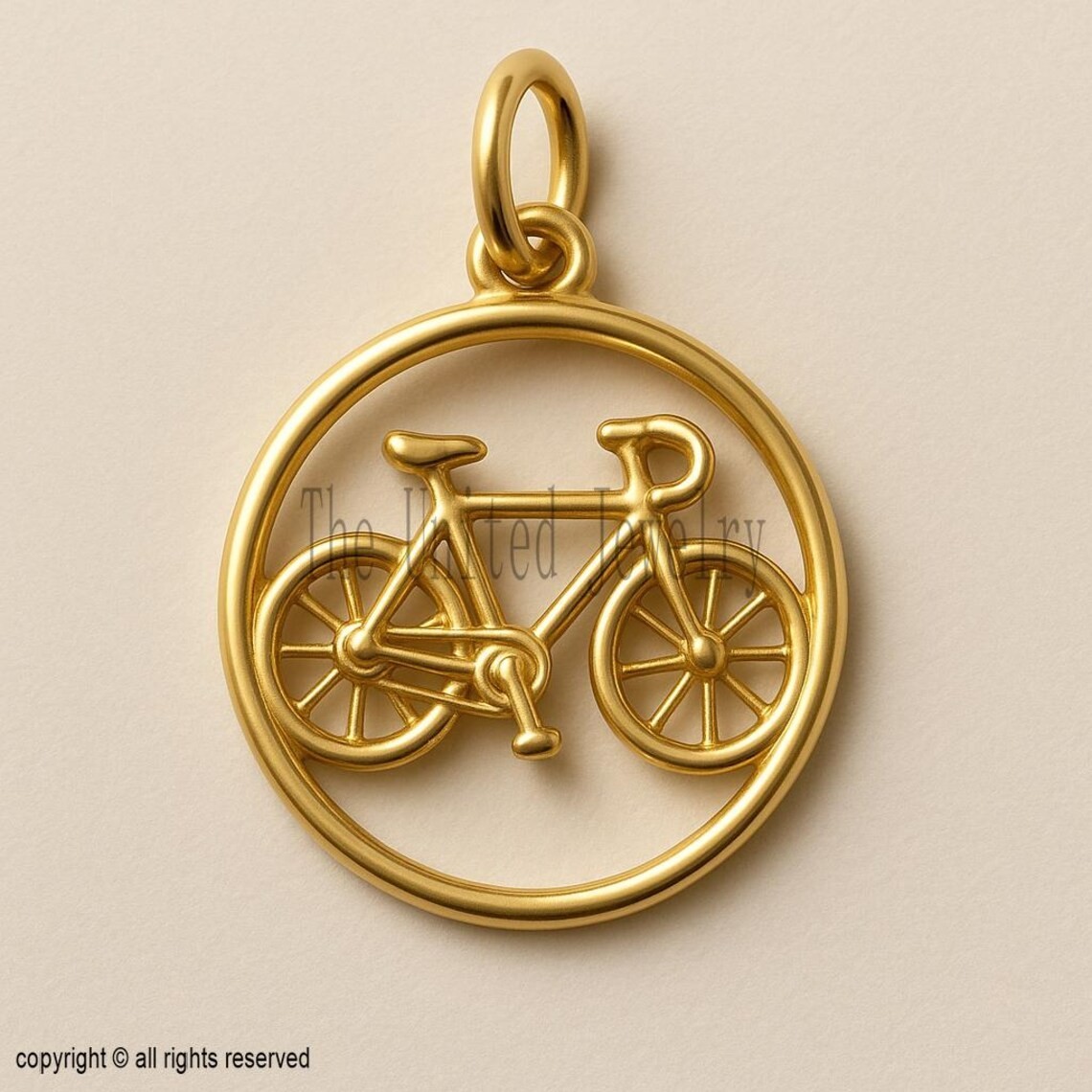 Pendant - Minimalist Cyclist Necklace