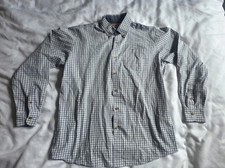 Wrangler Authentic Men's MED M Shirt Button-up LONG SLEEVE STRIPED CHECKERED EUC