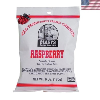 Old Fashioned Raspberry Hard Candies - 6oz Bags, 2-Pack for Joyful Moments