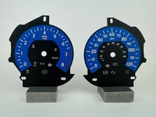 US Speedo Blue Ford F-150 Gauge Face for Clusters 2020-2024 (8k Tachometer)
