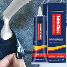 50ml Cloth Repair Sew Glue 24 Hours Dry Sew Glue Bonding Liquid for Quick Drying