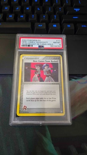 Here Comes Team Rocket 111/109 Holo 2004 EX Team Rocket Returns PSA 8