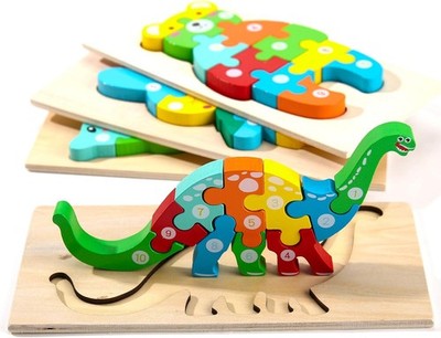 Wooden Toddler Puzzles for Kids Ages 3-5, Montessori Toys for 2 Year Old,