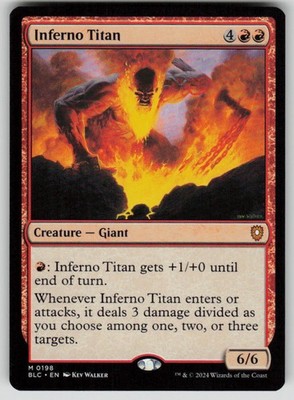 Inferno Titan Mythic Commander: Bloomburrow 198 MTG Near Mint