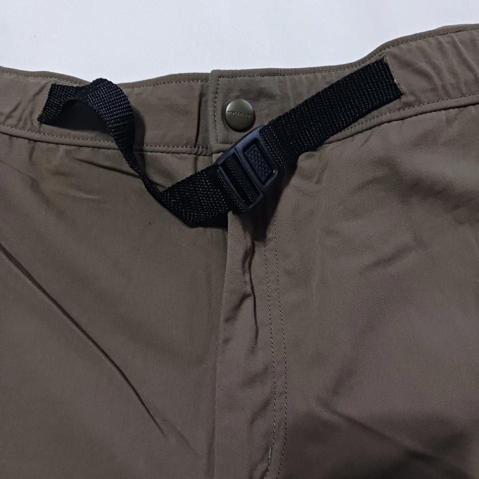 Pantalones Cortos Quest Para Hombre Marrón/Verde Carga Bolsillos con Cremallera Nylon Cinturón Senderista Utilidad XL Foto 4 de 4