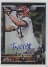 2015 Topps Chrome Rookies Black Refractor Auto 3/25 Tyler Kroft #190 Auto 7fj