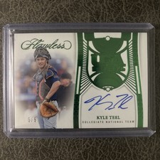 2024 Panini Flawless Kyle Teel Auto /5 green USA Collegiate National Team USA-KT