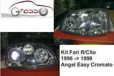 Kit Fari Anteriori Renault  CLIO 1996 -> 1998 Cromato Angel Eyes