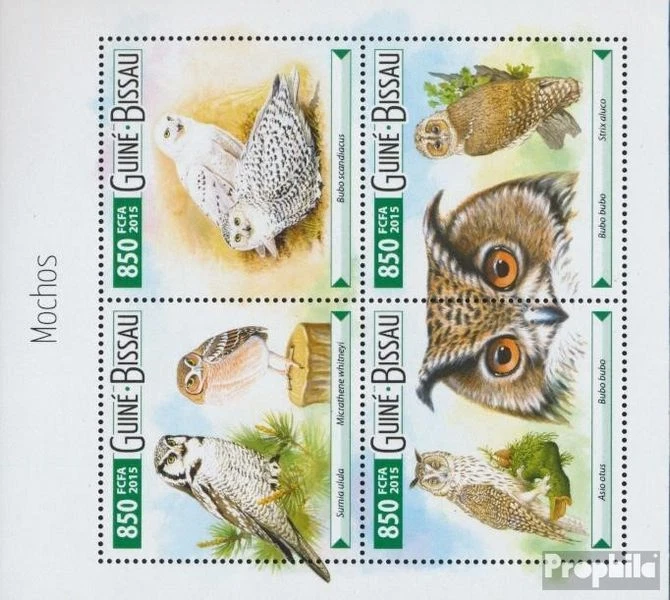 Timbres Guinée-bissau 2015 Mi 8054-8057 Feuille miniature (complète. édition) ne - Photo 1/1