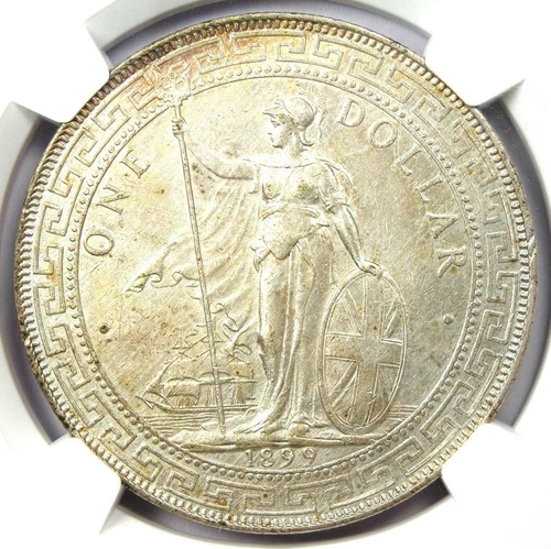 1899-B Great Britain Trade Dollar T$1. Certified NGC Uncirculated Detail. UNC MS