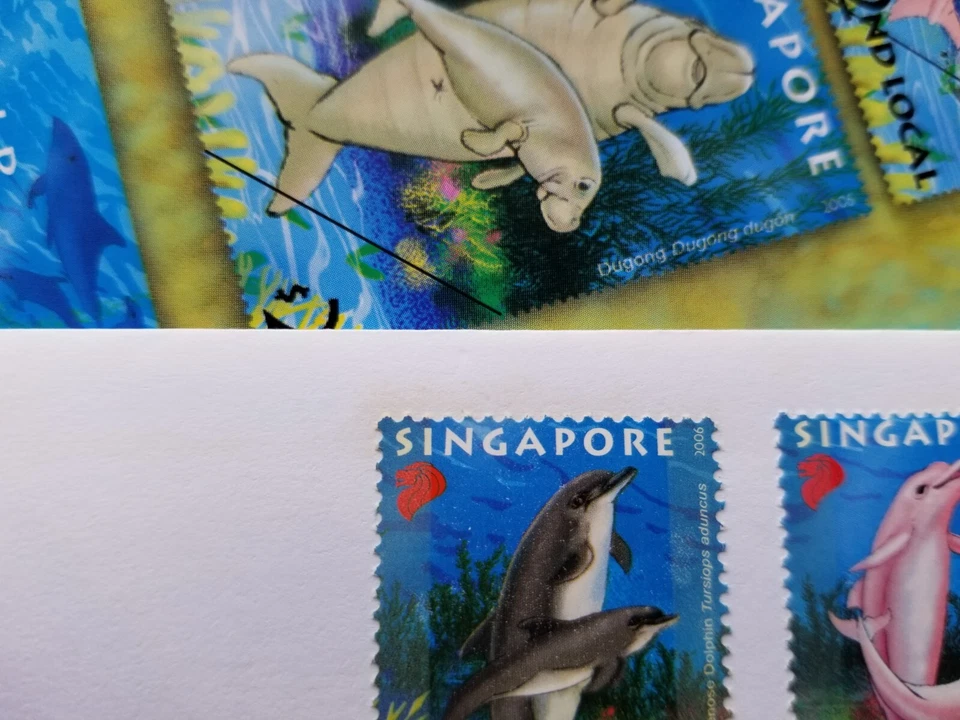 [SJ] Singapore Undersea World 2006 Marine Dugong Dolphin Coral (FDC *see scan - Image 3 of 4