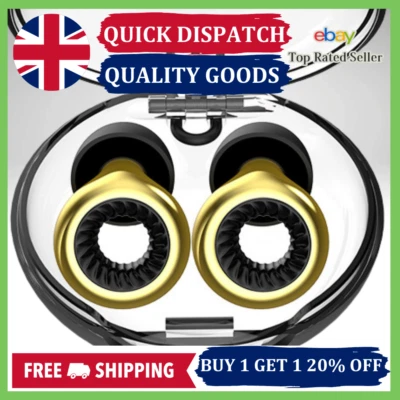 Noise Cancelling Metallic Silicone Earplugs Loop Ring Ear Plugs for Sleep Swim