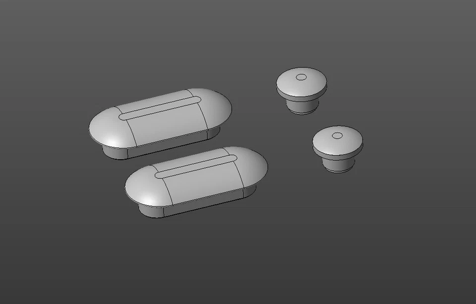 KIT PARACOLPI PER SEDILE WC 2 FUNGHETTI + 2 OVALI PER IDEAL STANDARD - Immagine 2 di 4