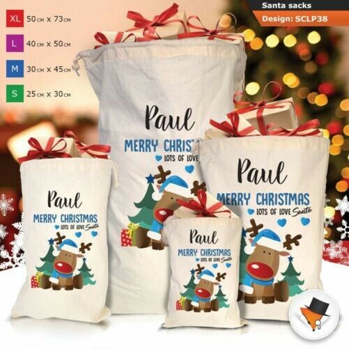 childrens santa sacks