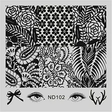 Nail Art Stamp Template Eyes Image Stamping Plate NEW DIY Manicure ND102