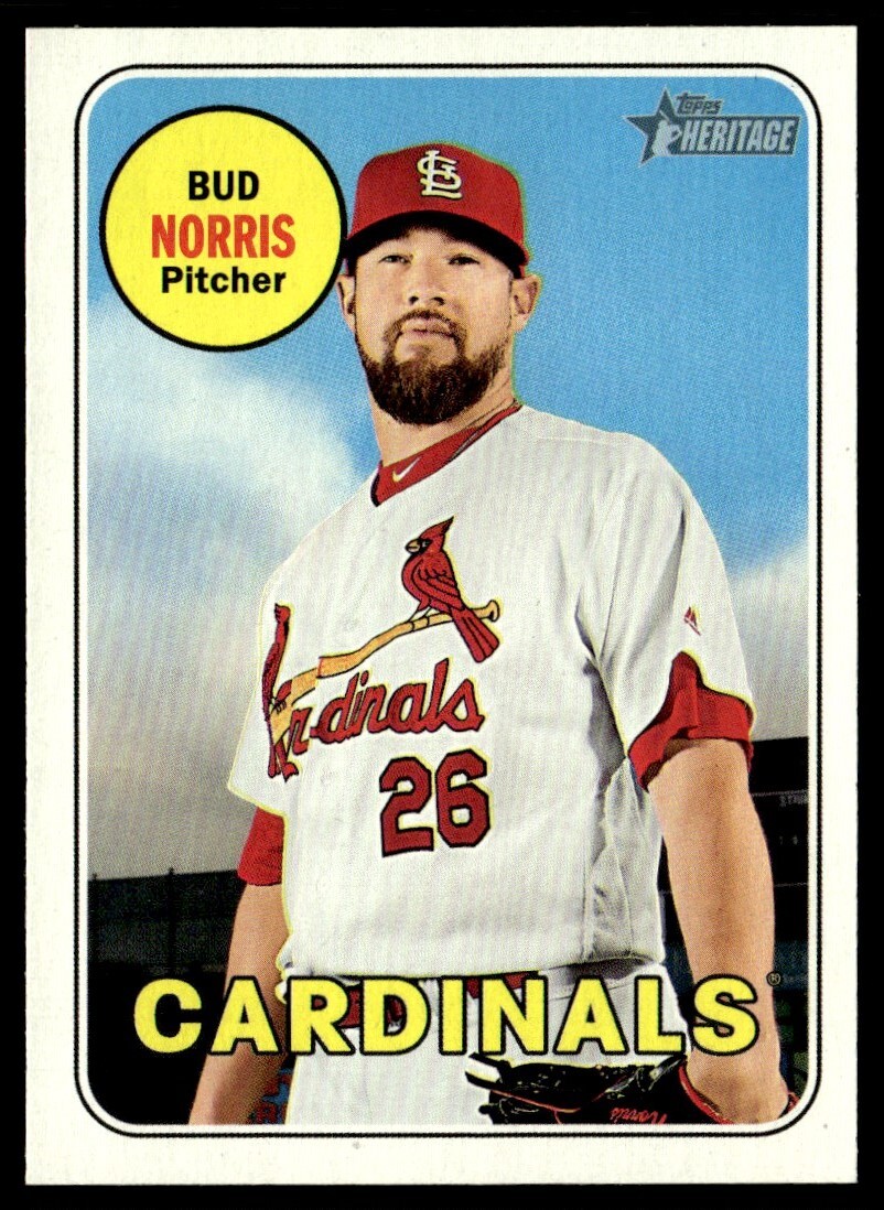 2018 Topps Heritage Bud Norris St. Louis Cardinals #662