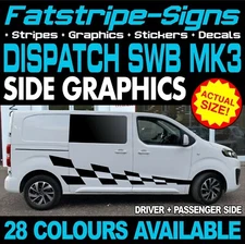to fit CITROEN DISPATCH MK3 SWB L1 GRAPHICS STICKERS DECALS STRIPES CAMPER VAN