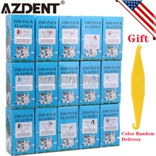 5000Pc/Box AZDENT Dental Orthodontic Braces Elastics Rubber Bands 3.5/5.0/6.5 OZ