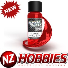 Spaz Stix SZX10030 Red Mirror Chrome Airbrush Ready Paint, 2oz
