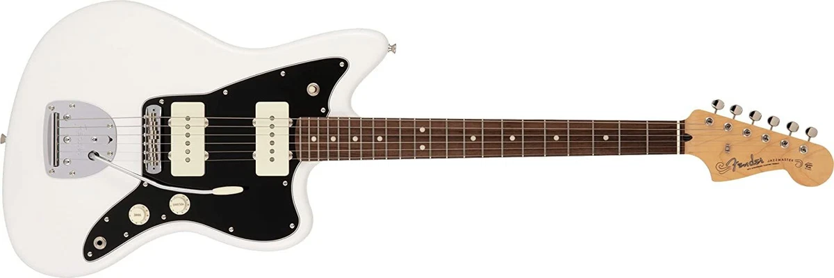 New Fender Made in Japan Hybrid II Jazzmaster Arctic White Rosewood Guitar