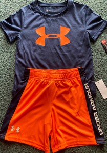 under armour t shirt and shorts set