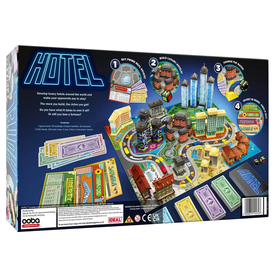 Hotel Family Board Game from IDEAL - NEW - Fun Strategy Game for All Ages - Image 4 of 4