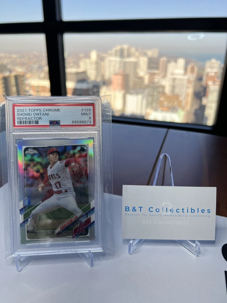 Shohei Ohtani 大谷 翔平 2021 TOPPS CHROME REFRACTOR #159 PSA 9