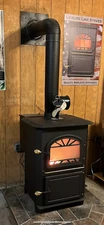 Leisure Line Pioneer Coal Stove-- Top Vent 90,000BTU Automatic Feed NEW!