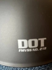 Size LARGE - DOT helmet FMVSS NO. 218. New. Black