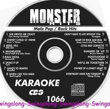 MALE POP/ROCK MONSTER HITS KARAOKE CD G VOL-1066 AEROSMITH IN WHITE SLEEVES