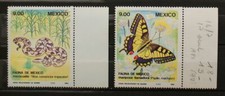 Mariposas Papillones Mariposas Serpiente Serpiente México 1983 ** MNH 