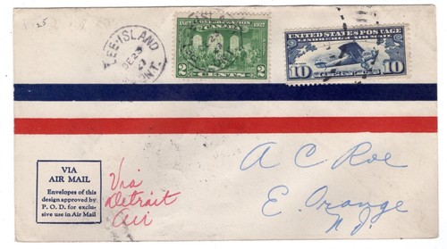 Kanada 2717a Sorte Mischfrankatur mit C10 Ontario - Detroit - Cleveland Roessler - Bild 1 von 2