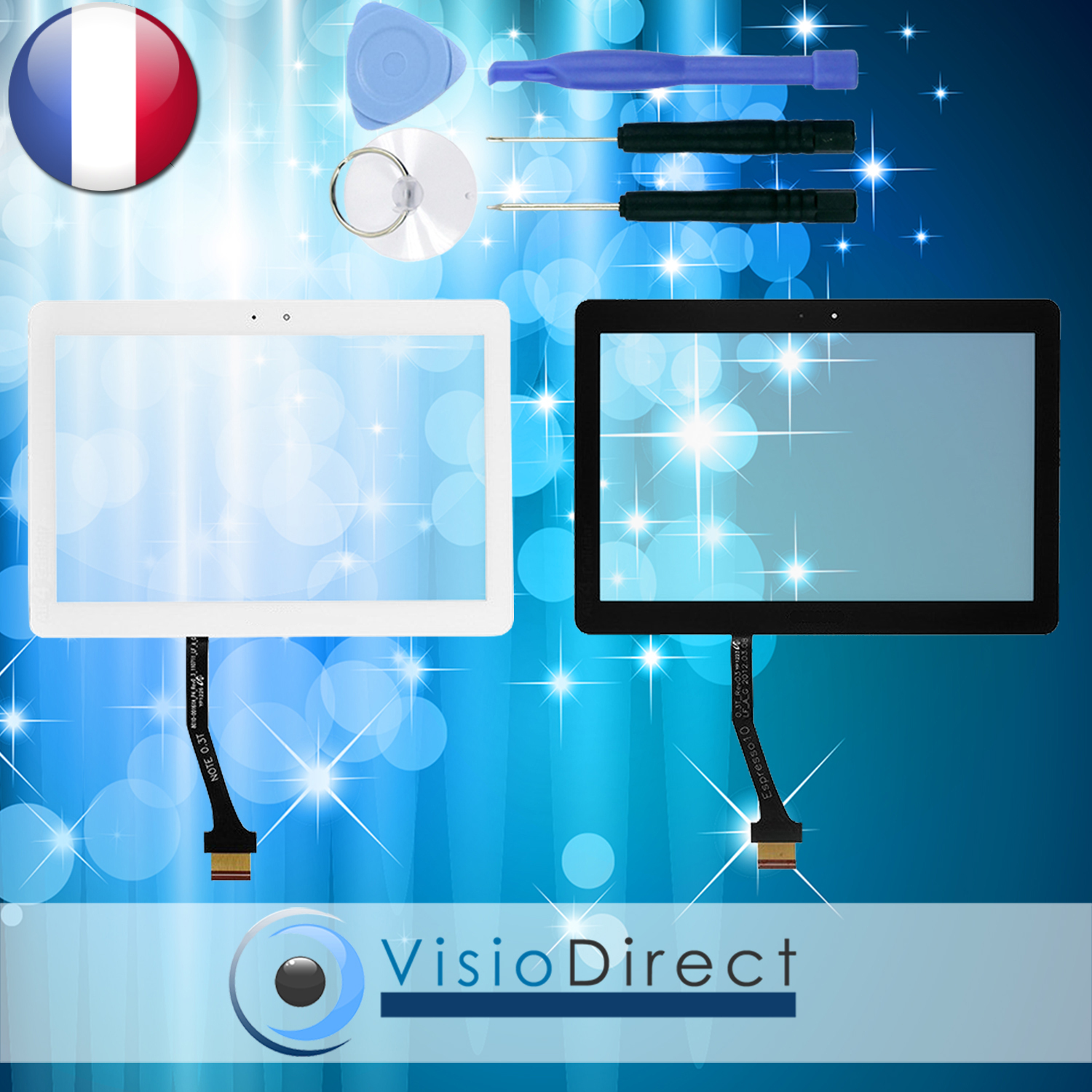 Vitre tactile Samsung Galaxy Tab 2 10.1 dalle de rechange P5110 P5100