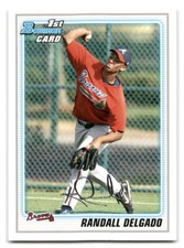 Randall Delgado 2010 Bowman Baseball #BP59 Atlanta Braves Prospects