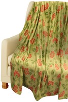 Amy Miller Printed Mink Throw Floral 50 X 60-inch Amy Miller Printed Mink Throw Floral 50 X 60-inch