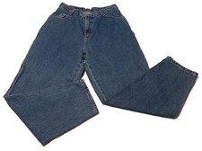 VINTAGE New With Tags Gitano Relaxed Fit 100 Cotton Blue Jeans Size 14 Petite