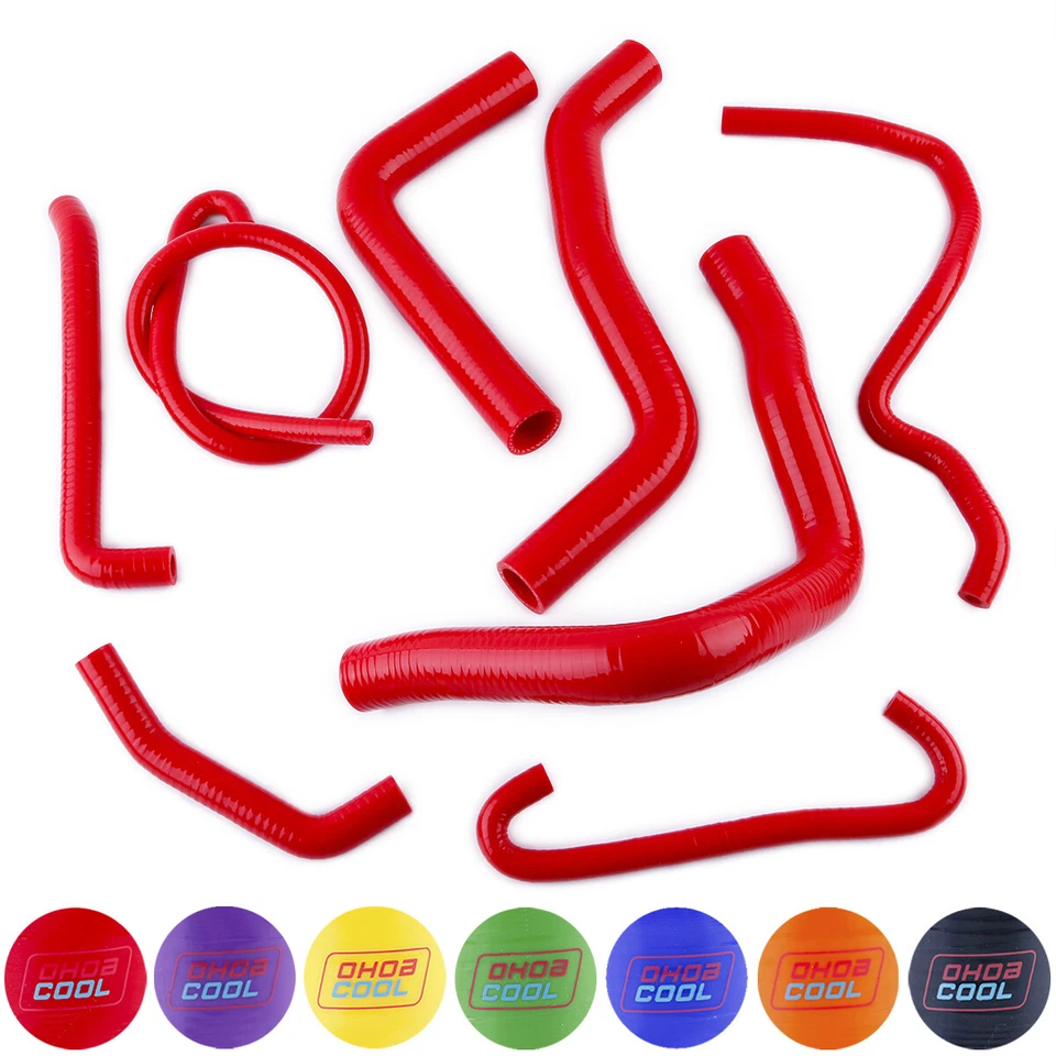 Manguera de radiador de silicona roja para Suzuki GSXR600 GSXR750 2006 2007 2008 2009 2010 Foto 2 de 4