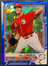 Nick Lodolo 2021 Bowman Sapphire RC Rookie Prospect Chrome CINCINNATI REDS HOT 9