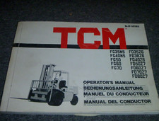 Carretilla elevadora TCM FD38Z6 FD40Z6 FD50Z7 manual del operador del propietario OF-591BEX xz