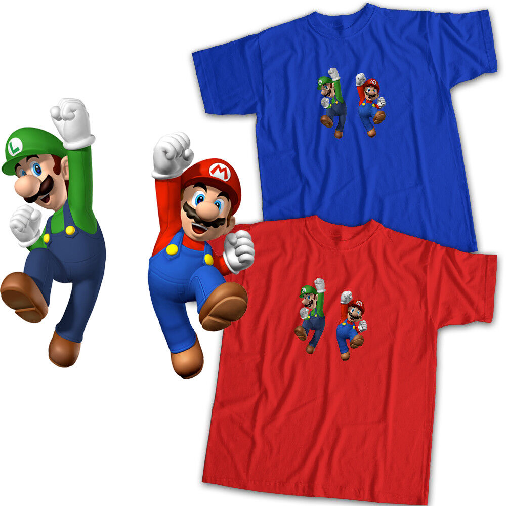 Cartoon Games Mario Brothers And Luigi T-shirts Summer Fashion