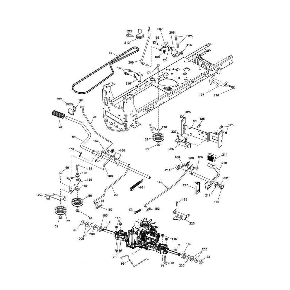 Transmission Drive Belt Fits Husqvarna YTH24K48 Pn 532 13 09-69 | eBay